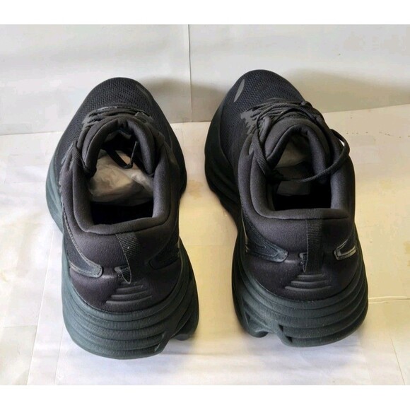 HOKA Bondi 8 Triple Black Men\'s Running Shoes Size 13D BBLC 1123202